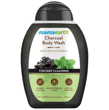 Mamaearth Charcoal Body Wash | Paraben & SLS-Free | For All Skin Types - Classic Derma