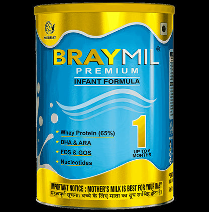 Braymil Premium Infant Formula 1 for Up to 6 Months Powder - Classic Derma