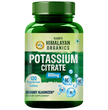 Himalayan Organics Potassium Citrate 800mg | Controls Uric Acid Formation | Tablet - Classic Derma