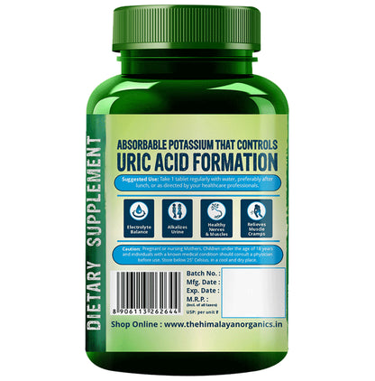 Himalayan Organics Potassium Citrate 800mg | Controls Uric Acid Formation | Tablet