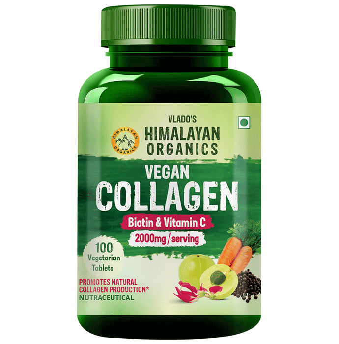 Himalayan Organics Vegan Collagen Vegetarian Tablet - Classic Derma