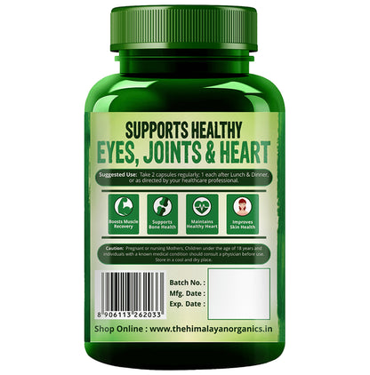 Himalayan Organics Vegan Omega 3-6-9 | Vegetarian Capsule for Eyes, Joints & Heart