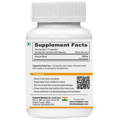 Life Aveda Premium Macca Root Veg Capsule