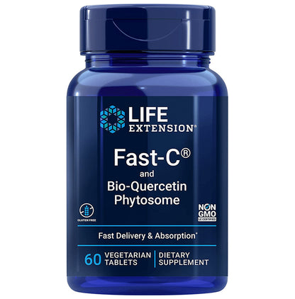 Life Extension Fast-C and Bio-Quercetin Phytosome Vegetarian Tablet - Classic Derma