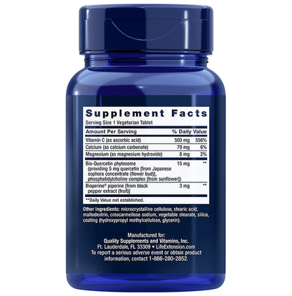 Life Extension Fast-C and Bio-Quercetin Phytosome Vegetarian Tablet