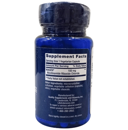 Life Extension NAD+ Cell Regenerator 100mg Vegetarian Capsule | Protects Against Cellular Ageing