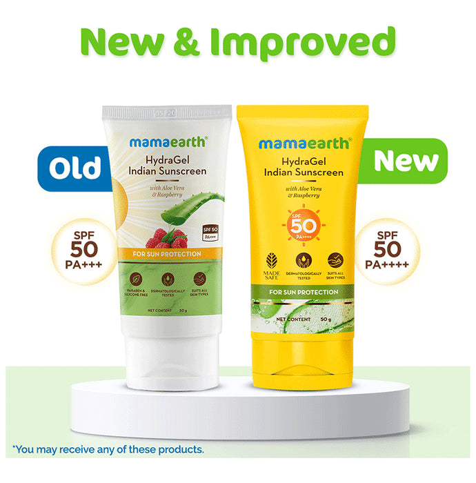 Mamaearth Indian Sunscreen | Paraben & Silicon Free | Hydragel SPF 50