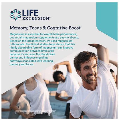 Life Extension Neuro-Mag Magnesium Threonate | Enhances Cognitive Functions Powder Tropical Punch