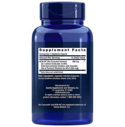 Life Extension Super Bio-Curcumin (60 Vegetarian Capsules Each)
