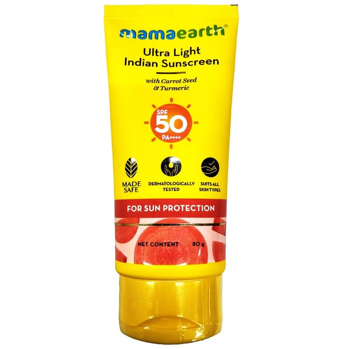 Mamaearth Indian Sunscreen | Paraben & Silicon-Free | Ultra Light SPF 50 - Classic Derma
