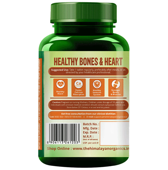 Himalayan Organics Vitamin D3 + K2 as MK7 Tablet