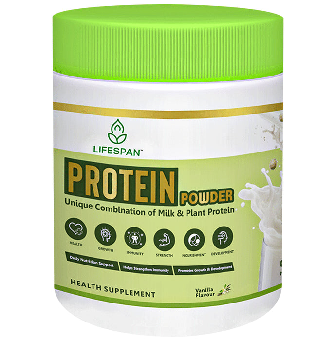 Lifespan Protein Powder | Plant Based Pea|Multivitamin| Vanilla - Classic Derma
