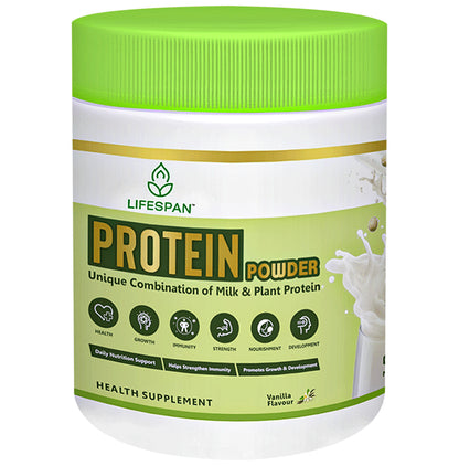 Lifespan Protein Powder | Plant Based Pea|Multivitamin| Vanilla - Classic Derma