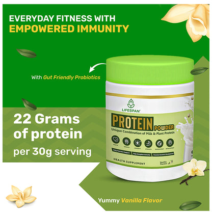 Lifespan Protein Powder | Plant Based Pea|Multivitamin| Vanilla