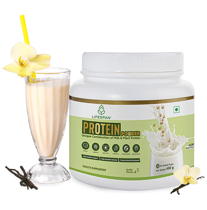 Lifespan Protein Powder | Plant Based Pea|Multivitamin| Vanilla