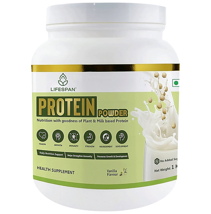 Lifespan Protein Powder | Plant Based Pea|Multivitamin| Vanilla - Classic Derma