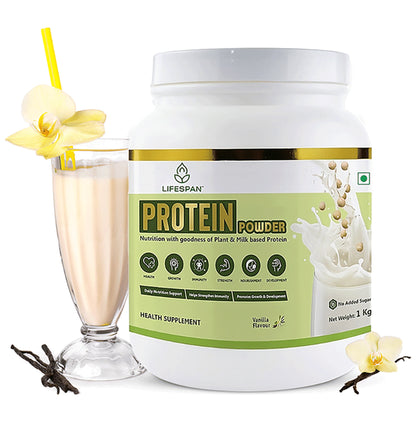 Lifespan Protein Powder | Plant Based Pea|Multivitamin| Vanilla