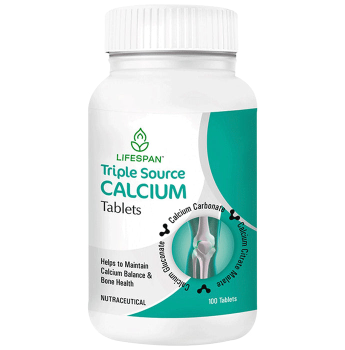 Lifespan Triple Source Calcium | Maintain Calcium Balance | For Bone Health & Joints Tablet - Classic Derma