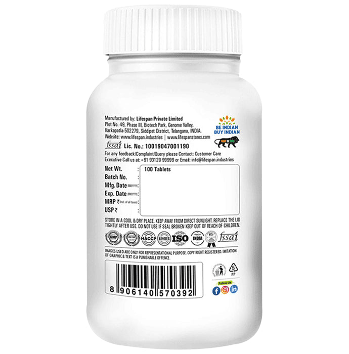 Lifespan Triple Source Calcium | Maintain Calcium Balance | For Bone Health & Joints Tablet