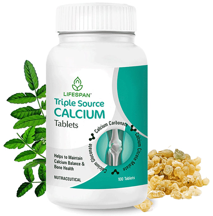 Lifespan Triple Source Calcium | Maintain Calcium Balance | For Bone Health & Joints Tablet