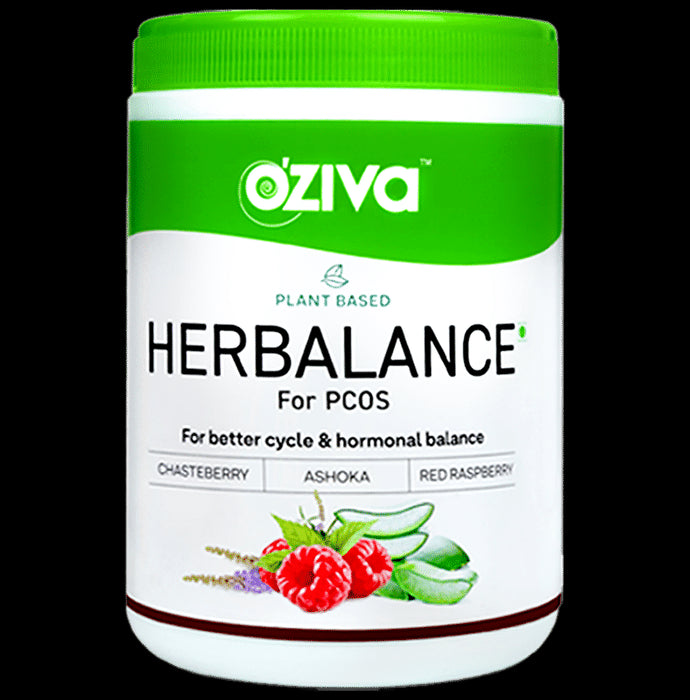 Oziva Plant Based Herbalance for PCOS for Better Cycle and Hormonal Balance - Classic Derma