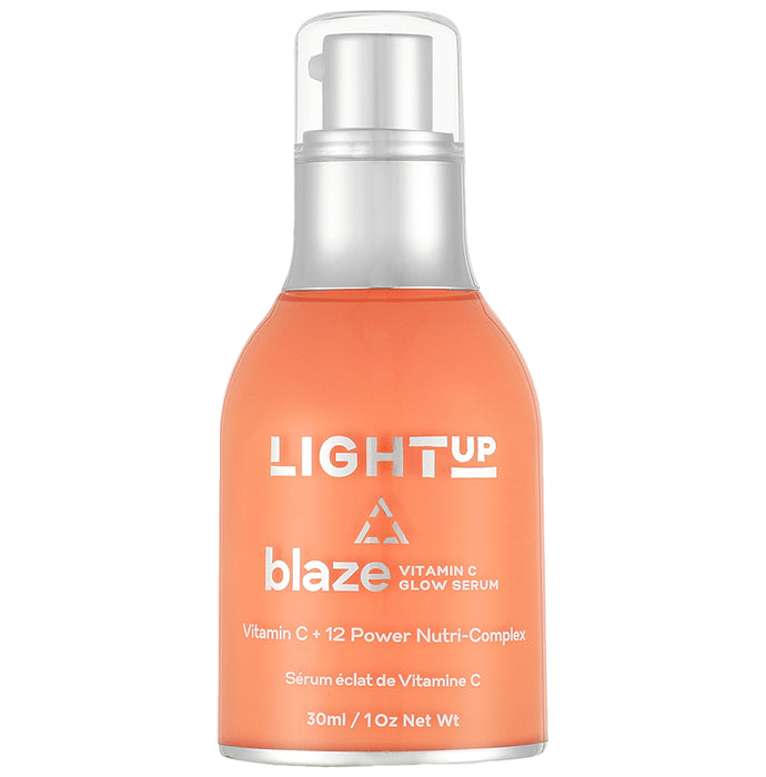 Light Up Blaze Vitamin C Glow Serum for Glowing Skin | Fades Pigmentation & Dullness | Vitamin C, Hyaluronic Acid & Alpha Arbutin - Classic Derma
