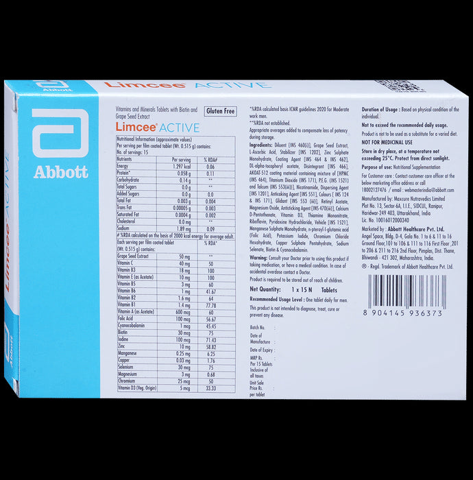 Limcee Active Multivitamin Tablet
