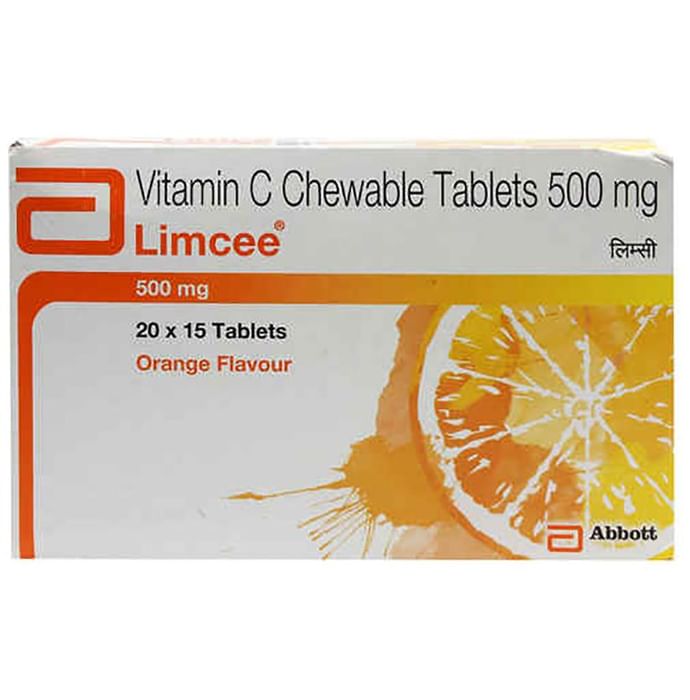 Limcee Vitamin C Chewable Tablet | Flavour Orange - Classic Derma