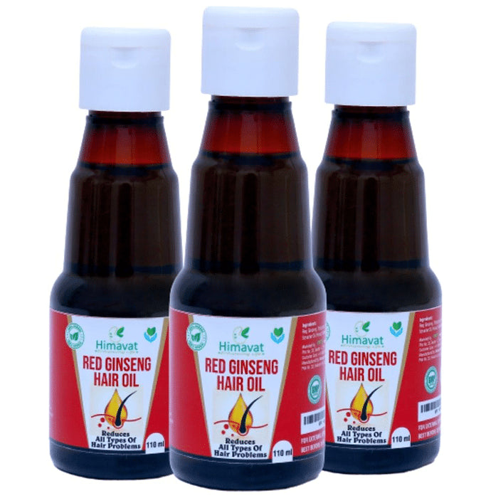 Himavat Red Ginseng Hair Oil (110ml Each) - Classic Derma