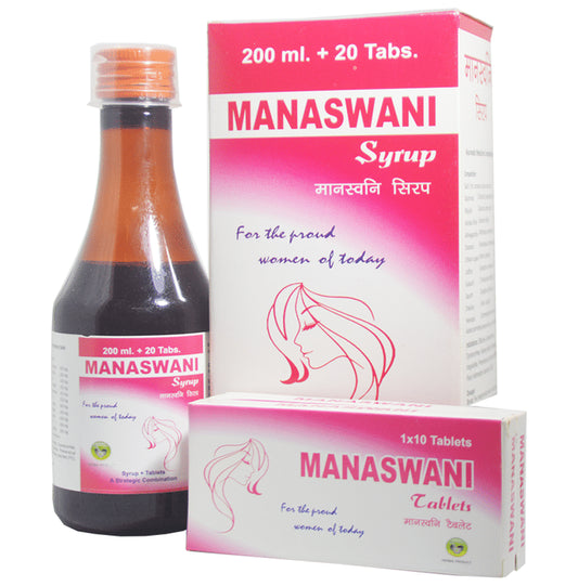 Alsence Combo Pack of Manaswami Syrup 200ml and Manaswami Tablet 20 - Classic Derma