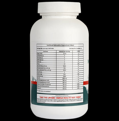 Lipomic Healthcare Omega 3 Fish Oil Triple Strength Softgel (60 Each)