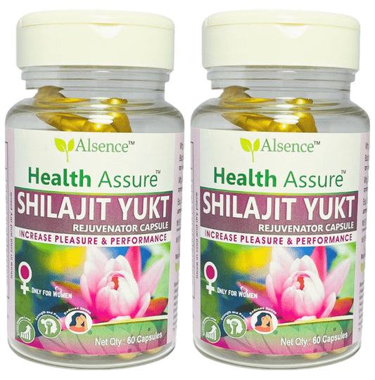Alsence Health Assure Shilajit Yukt Rejuvenator Capsules For Women (60 Each) - Classic Derma
