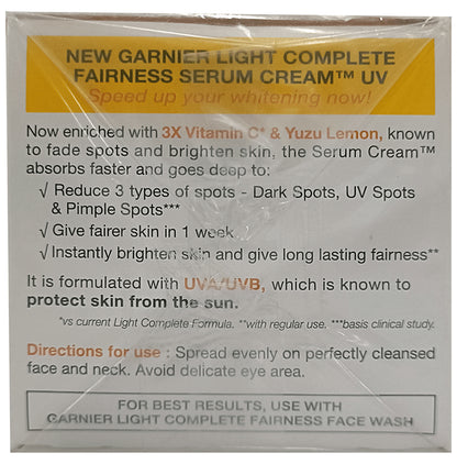Garnier Light Complete Fairness Serum Cream