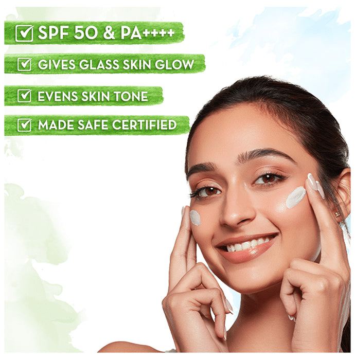 Mamaearth Rice Water Dewy SPF 50 PA ++++ Sunscreen