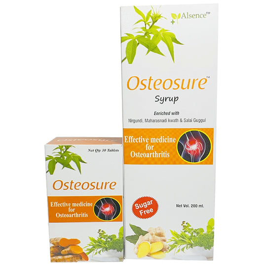 Alsence Osteosure Sugar Free Syrup 200ml and Osteosure 30 Tablet - Classic Derma