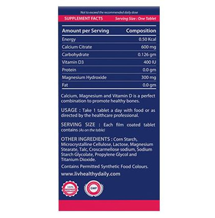 Livhealthy D CAL MAG Tablet
