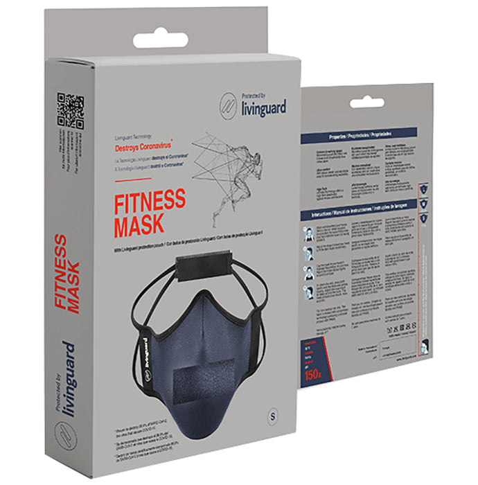 Livinguard Mask Fitness Medium Steel Blue