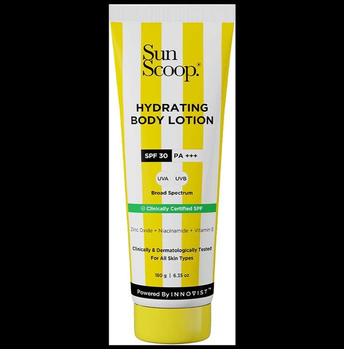 Sun Scoop Hydrating SPF 30 Body Lotion | UV Sun Protection, Moisturisation & No Tanning - Classic Derma
