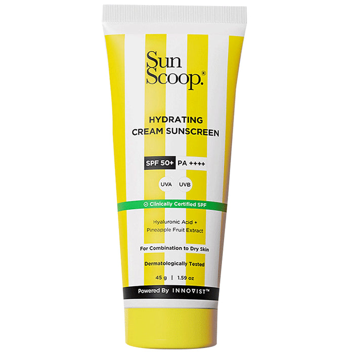 Sun Scoop Hydrating SPF 50+ PA++++ Cream Sunscreen - Classic Derma