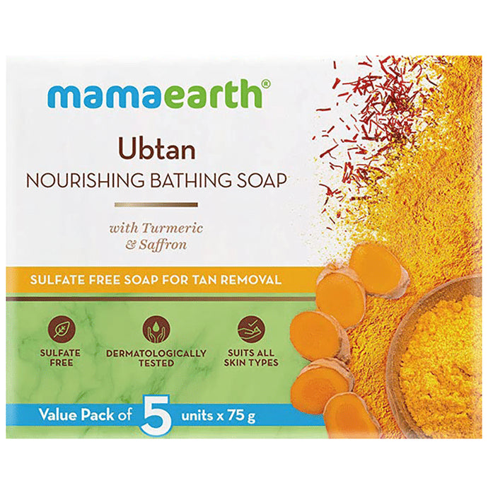Mamaearth Ubtan Nourishing Bath Soap (75gm Each) - Classic Derma