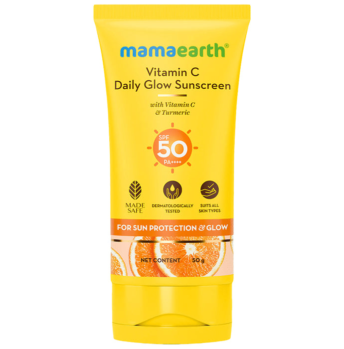 Mamaearth Vitamin C Daily Glow SPF 50 PA ++++ Sunscreen - Classic Derma