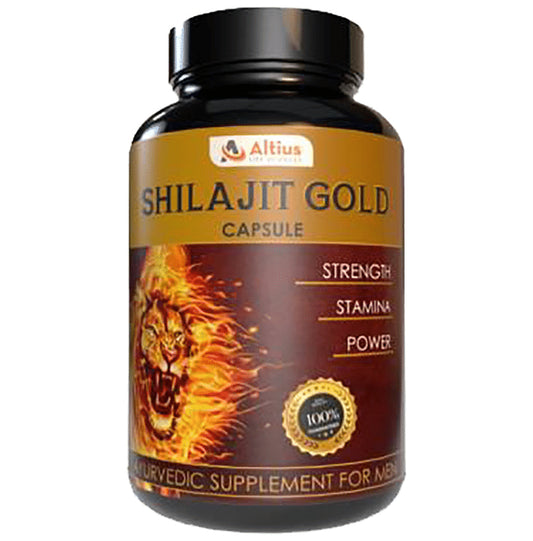 Altius Lifesciences Shilajit Gold Capsule (60 Each) - Classic Derma
