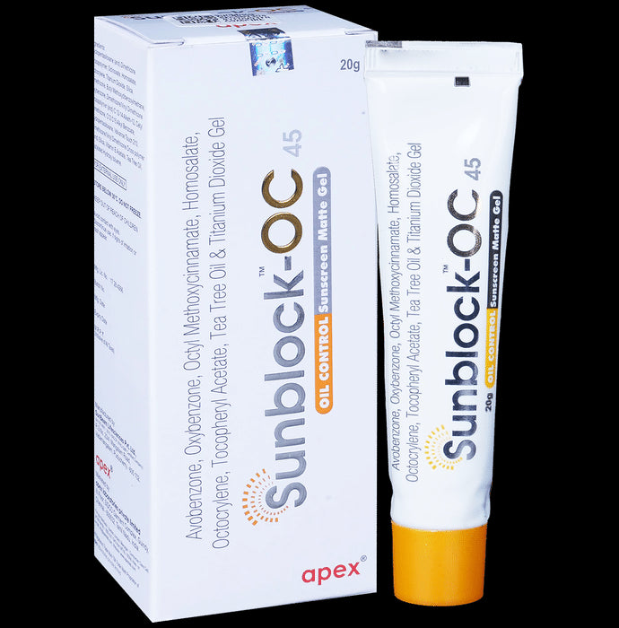 Sunblock-OC 45 Oil Control Sunscreen | SPF 45 PA+++ Matte Gel - Classic Derma