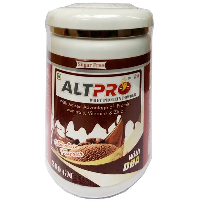 Altpro Chocolate Sugar Free Whey Protein Powder - Classic Derma