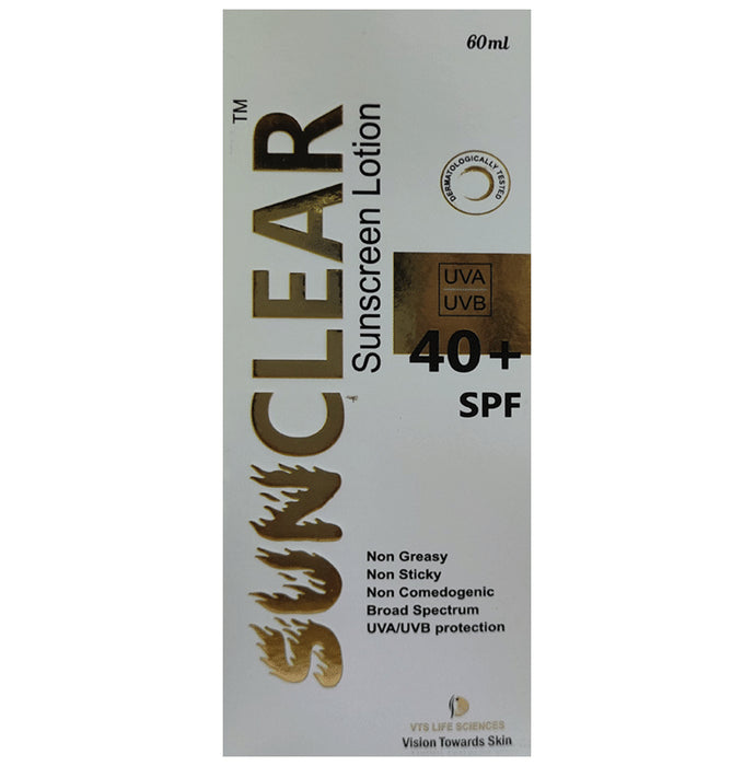 Sunclear Sunscreen Lotion SPF 40+ - Classic Derma