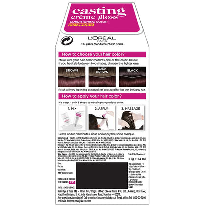Loreal Paris Casting Creme Gloss Conditioning Color Burgundy