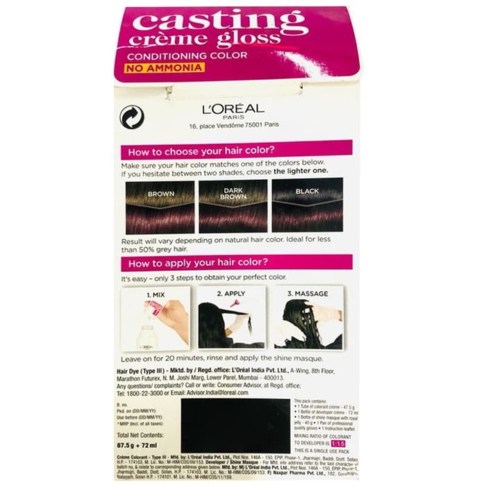 Loreal Paris Casting Creme Gloss Conditioning Color Burgundy