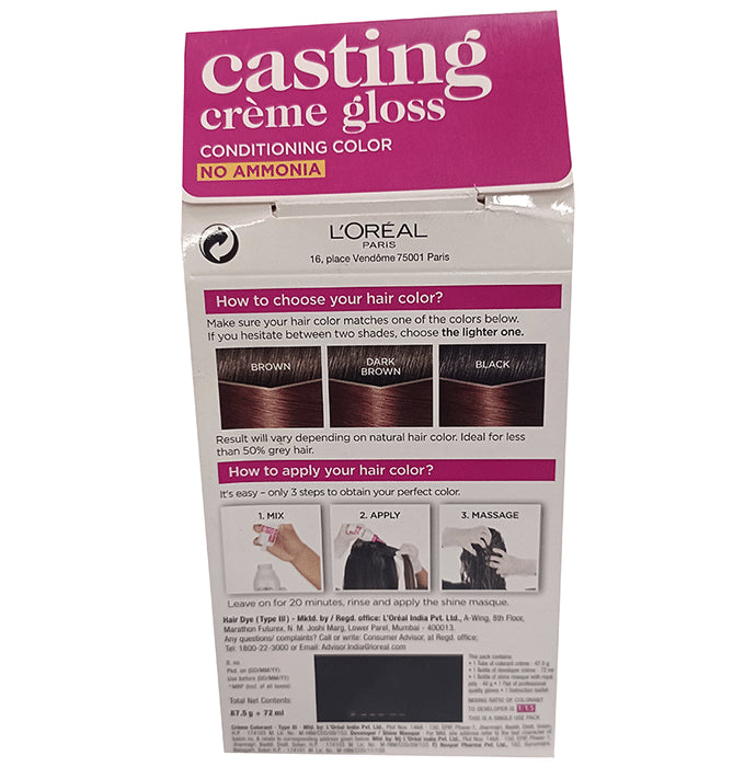 Loreal Paris Casting Creme Gloss Conditioning Color Mahogany