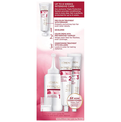 Loreal Paris New Look Excellence Creme Triple Protection Color 8 RB Reddish Blonde