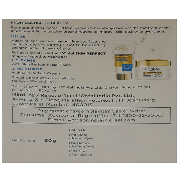 Loreal Paris Skin Perfect Anti Imperfections + Whitening Cream